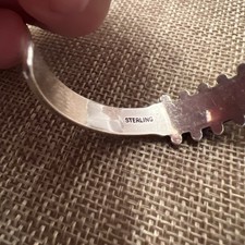 ZUNI Petit Point Native Fred Harvey Sterling & Turquoise Cuff Bracelet *READ* - Additional view 11