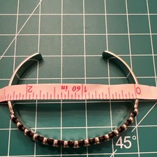 ZUNI Petit Point Native Fred Harvey Sterling & Turquoise Cuff Bracelet *READ* - Additional view 12