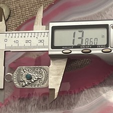 Native American Sterling Silver Fred Harvey Era Turquoise Arrowhead Dog Tag - Additional view 7