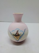 Hard to find vintage Fred Harvey Native American pottery vase pink