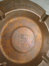 Fred Harvey Stamped Copper Ashtray Navajo Thunderbird Bear Claw Arrow 5-3/4 inch - Additional view 18