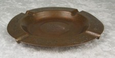 Fred Harvey Stamped Copper Ashtray Navajo Thunderbird Bear Claw Arrow 5-3/4 inch - Additional view 3
