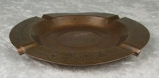 Fred Harvey Stamped Copper Ashtray Navajo Thunderbird Bear Claw Arrow 5-3/4 inch - Additional view 9