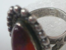 Estate Pawn Shop Vintage Fred Harvey Dragons Breath Sterling Ring Size 5 - Additional view 11