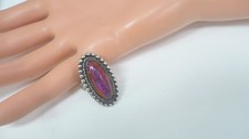 Estate Pawn Shop Vintage Fred Harvey Dragons Breath Sterling Ring Size 5 - Additional view 13