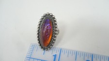 Estate Pawn Shop Vintage Fred Harvey Dragons Breath Sterling Ring Size 5 - Additional view 3