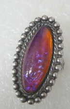 Estate Pawn Shop Vintage Fred Harvey Dragons Breath Sterling Ring Size 5 - Additional view 6