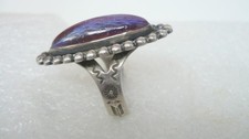 Estate Pawn Shop Vintage Fred Harvey Dragons Breath Sterling Ring Size 5 - Additional view 7
