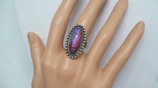Estate Pawn Shop Vintage Fred Harvey Dragons Breath Sterling Ring Size 5