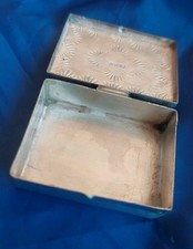 Sterling Silver Pill Box FRED HARVEY ERA NAVAJO BLUE TURQUOISE STAMPED Pill Box - Additional view 3