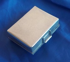 Sterling Silver Pill Box FRED HARVEY ERA NAVAJO BLUE TURQUOISE STAMPED Pill Box - Additional view 7