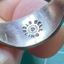 Vintage Early Bell Sterling Green Turquoise Thunderbird Fred Harvey Ring Sz 6.5 - Additional view 13