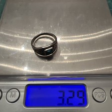 Vintage Early Bell Sterling Green Turquoise Thunderbird Fred Harvey Ring Sz 6.5 - Additional view 15