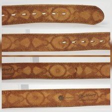 Vintage Chambers Fred Harvey Tooled Leather Belt & Buckle Steerhide READ ALL - Additional view 11
