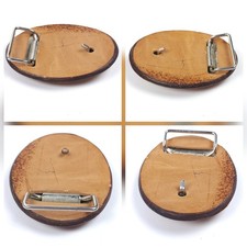 Vintage Chambers Fred Harvey Tooled Leather Belt & Buckle Steerhide READ ALL - Additional view 10