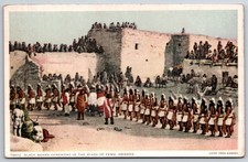 Black Beard Ceremony Plaza Of Tewa Arizona AZ UNP Fred Harvey DB Postcard XD6