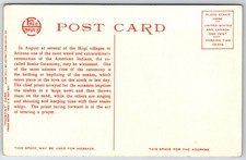 Washing Snakes in a Hopi Kiva Arizona AZ UNP Fred Harvey DB Postcard XD6 - Additional view 1