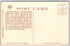 Hopi Basket Dance Pueblo of Oraibi Arizona AZ UNP Fred Harvey DB Postcard XD6 - Additional view 1