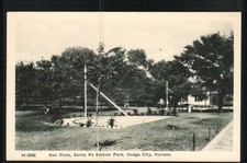 DODGE CITY, KS *  CATTLE ROUNDUP & SANTA FE PARK * (2) UNPOSTED FRED HARVEY WB - Additional view 4