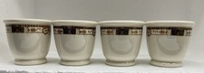 VTG Fred Harvey Railroad China Restaurant Ware Sterling China 4 Egg Cups Webster