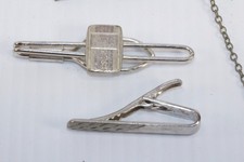 STERLING SILVER Turquoise Stamped Fred Harvey Era DOG Tie Clip Lot #97 - Additional view 2