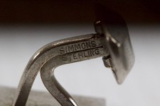 STERLING SILVER Turquoise Stamped Fred Harvey Era DOG Tie Clip Lot #97 - Additional view 6