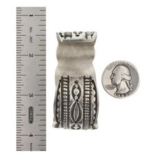 Navajo Sterling Silver Turquoise Cuff Bracelet MUSEUM Quality Signed Maloney 65g - Additional view 5