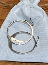 🔥NATIVE AMERICAN Navajo FRED HARVEY 925 Sterling Silver HUGE Turquoise Earrings - Additional view 3