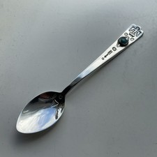 Fred Harvey Era Sterling Silver Eagle & Arrows Turquoise Spoon Vintage