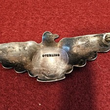 Vintage Fred Harvey Era Sterling Thunderbird 3.5