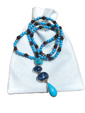 💥NATIVE AMERICAN Fred Harvey 1959 Navajo 925 Silver STUNNING Turquoise Necklace