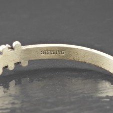 Fred Harvey Era Block Turquoise Cluster Cuff Sterling Silver Bracelet - Additional view 8