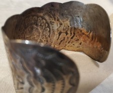 VINTAGE NAVAJO FRED HARVEY ERA THUNDERBIRD STAMP STERLING SILVER BRACELET vafo - Additional view 9