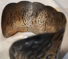 VINTAGE NAVAJO FRED HARVEY ERA THUNDERBIRD STAMP STERLING SILVER BRACELET vafo - Additional view 10