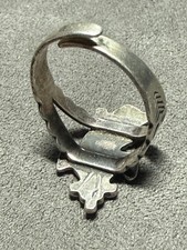 Fred Harvey Native American Kachina Dancer Pawn Sterling Silver Ring Sz7.75 - Additional view 3