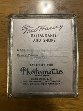 Old Tin Type Photo of a Mobster Looking Man Taken at a Fred Harvey Restaurant. - Additional view 1