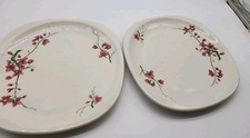 Trend Syracuse China Berkeley Pattern Fred Harvey Railroad Plates 7.5” Set of 2