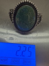 NATIVE AMERICAN NAVAJO TURQUOISE & STERLING FRED HARVEY ERA CUFF 63GRMS - Additional view 7