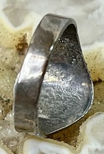 VTG Fred Harvey Era Sterling Silver Thunderbird Ring Green Turquoise Size Sz 5 - Additional view 10