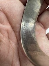 NATIVE AMERICAN NAVAJO TURQUOISE & STERLING INGOT FRED HARVEY ERA CUFF LOVELY! - Additional view 4