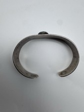 NATIVE AMERICAN NAVAJO TURQUOISE & STERLING INGOT FRED HARVEY ERA CUFF LOVELY! - Additional view 6