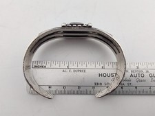 Vtg Maisel's Fred Harvey Era Navajo Sterl Silver Turquoise Thunderbird Cuff 6⅜ - Additional view 11