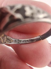 Vtg Fred Harvey Era Bell Trading Sterl Silver Turquoise Cross Arrow Ring Sz 4½ - Additional view 6