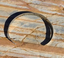 VTG Fred Harvey Style Stamped Bell Trading Post Nickel Silver Cuff Bracelet - Additional view 11