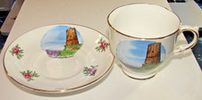 RARE -"Fred Harvey" Souviner Cup and Saucer --Watch Tower Grand Canyon Nat. Park