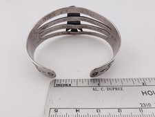 Vtg Fred Harvey Era Navajo Sterl Silver Turquoise Thunderbird Bracelet Sz 6¼ - Additional view 13