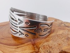Vtg Fred Harvey Era Navajo Sterl Silver Turquoise Thunderbird Bracelet Sz 6¼ - Additional view 5