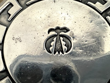 RARE vtg SOUTHWESTERN THUNDERBIRD TRINKET TRAY Fred Harvey era STERLING 46g dish - Additional view 1