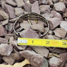 EXUBERANT Old Fred Harvey Era Navajo Sterling DRAGON'S BREATH Cuff Bracelet - Additional view 6