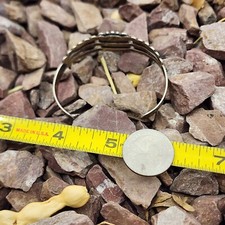 EXUBERANT Old Fred Harvey Era Navajo Sterling DRAGON'S BREATH Cuff Bracelet - Additional view 7